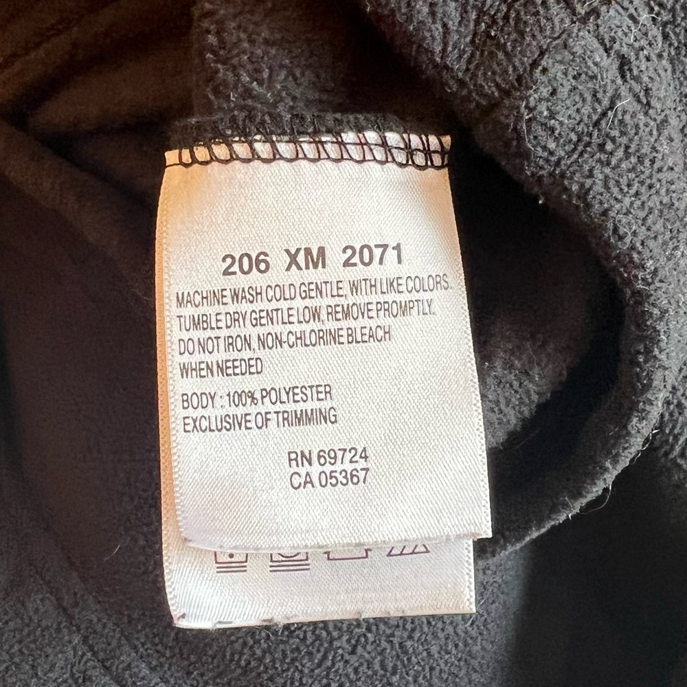 Columbia- Men’s Mock Neck Fleece Sweatshirt- Black- Large - Picture 4 of 8